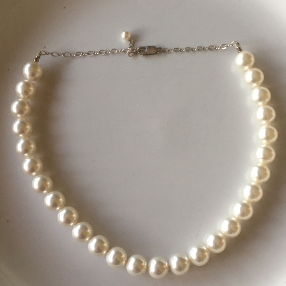 Vintage Swarovski Pearls Sterling necklace. S20”. - Picture 6 of 8